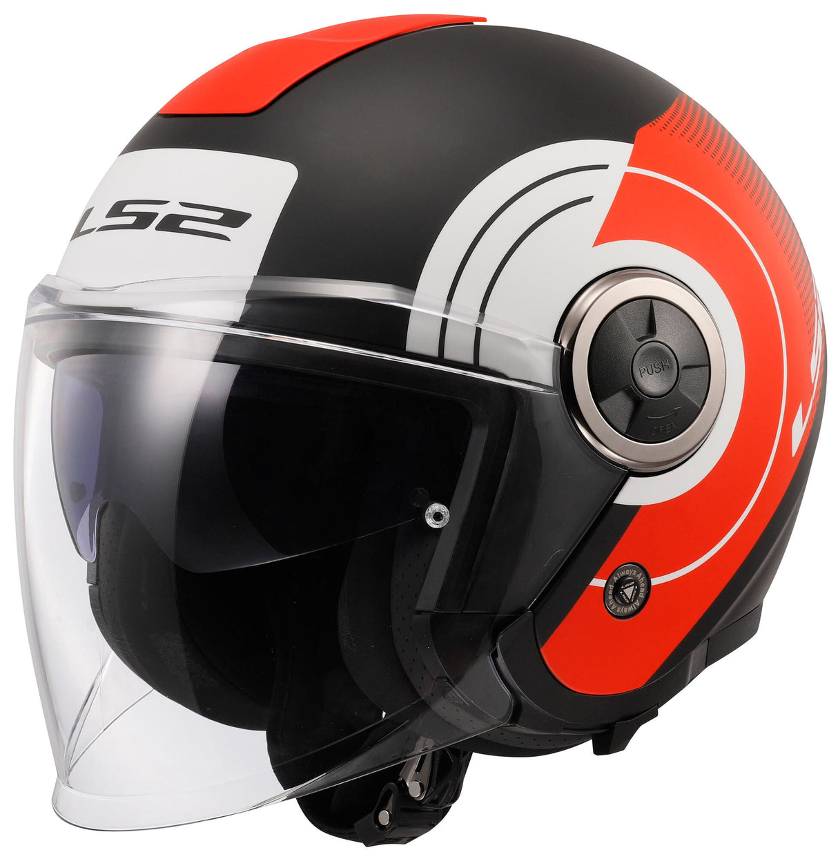 Ls2 of620 classy disko jet helmet helmet of620 classy disko s bl red white