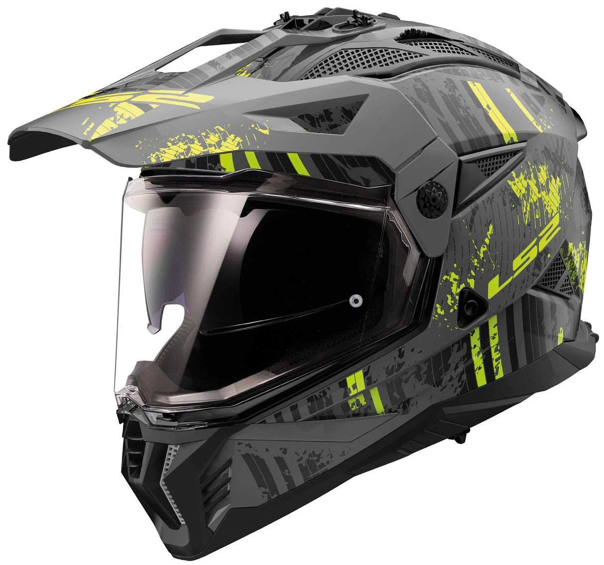 Ls2 enduro helmet mx702 pioneer ii crazy. helmet mx702 pawn.ii crazy xl bl. yel. Matt