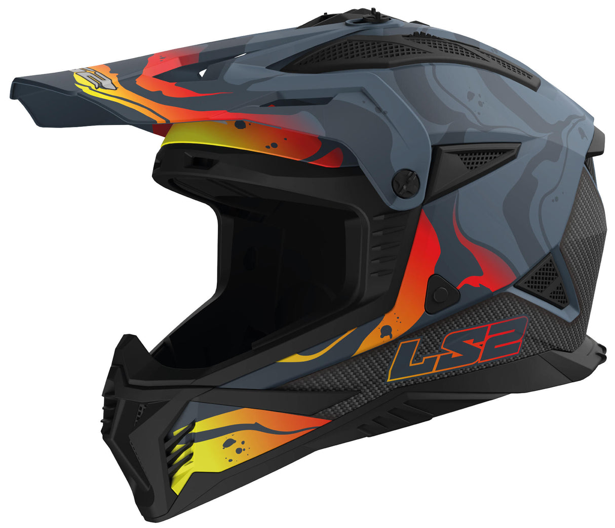 Ls2 crosshelm "mx708 fast ii wash". helmet ls2 mx708 fast ii wash l bl./grey/color.
