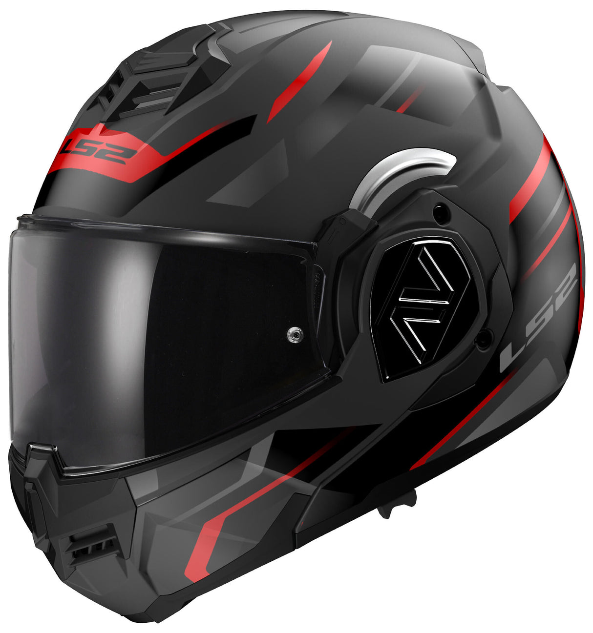 Ls2 folding helmet ff906 advant kuka helmet ff906 adv. kuka xxl black red