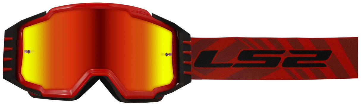 Ls2 charger pro motocross glasses glasses charger pro red
