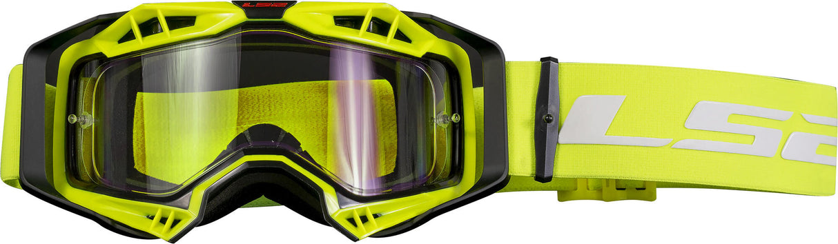 Ls2 aura enduro motocross goggles glasses aura enduro black yellow