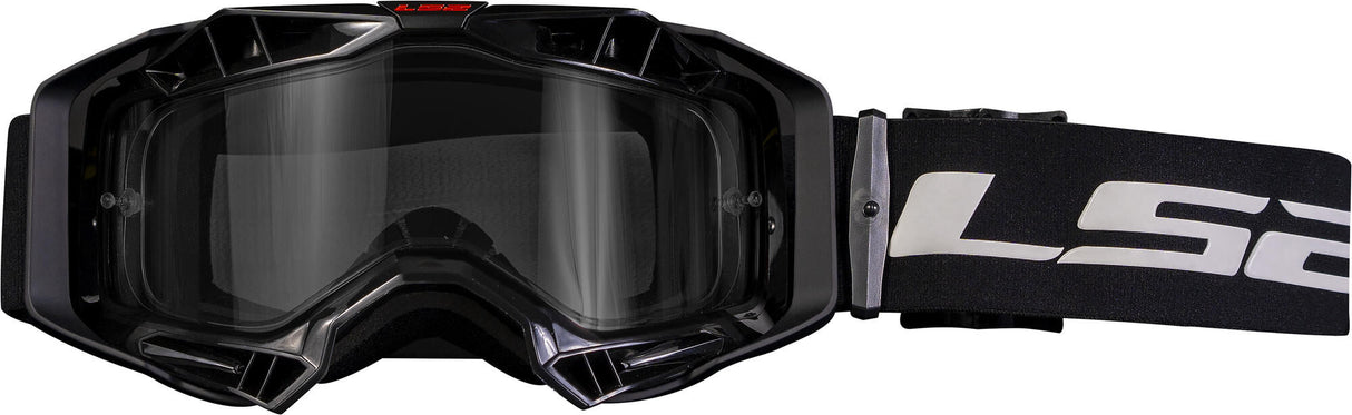 Ls2 aura enduro motocross goggles glasses aura enduro black