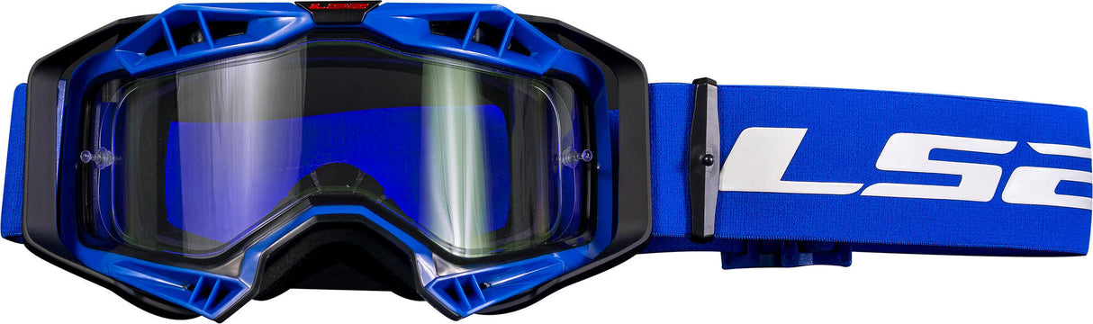 Ls2 aura enduro motocross goggles glasses aura enduro black blue