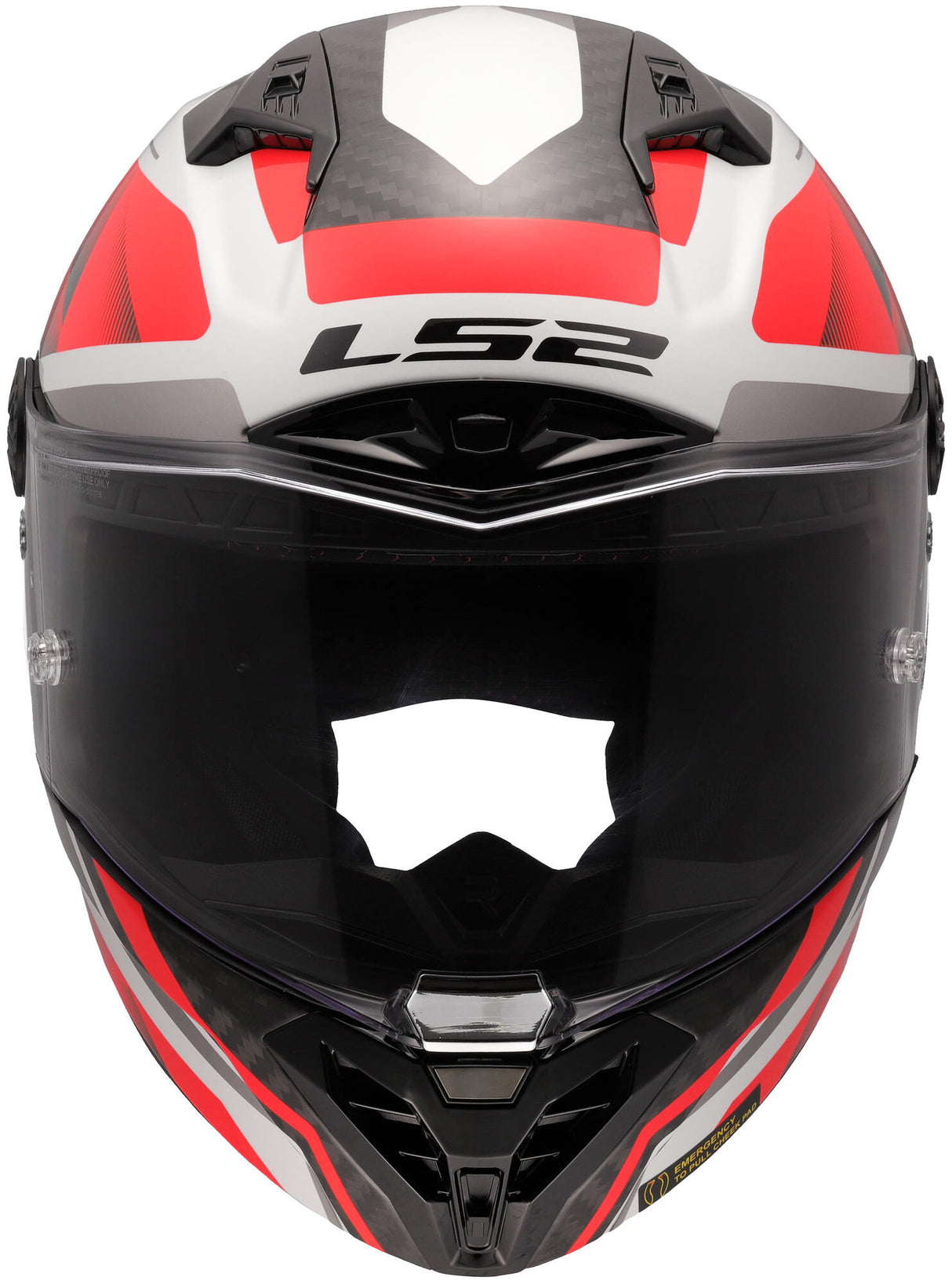 Ls2 integraalhelm ff805 thunder carbon gp diamond helmet ff805 thunder gp raute xl white red