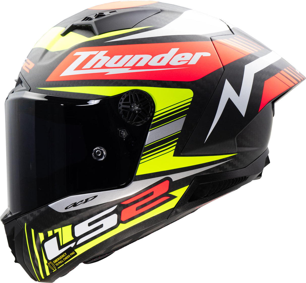 Ls2 integraalhelm ff805 thunder carbon gp aero replica zwart . helmet ff805 thunder gp aero rep.black xl