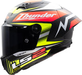 Ls2 integraalhelm ff805 thunder carbon gp aero replica zwart . helmet ff805 thunder gp aero rep.black l