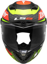 Ls2 integraalhelm ff805 thunder carbon gp aero replica zwart . helmet ff805 thunder gp aero rep.black xxl