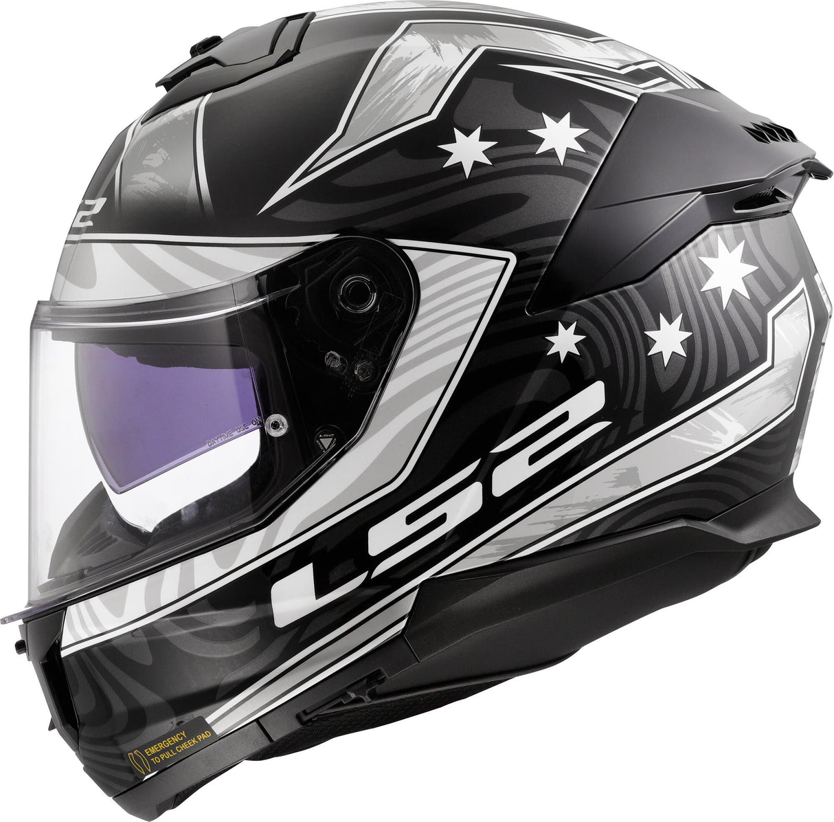 Ls2 integraalhelm ff808 stream ii galdam . helmet ff808 stream ii galdam xxl bl. white