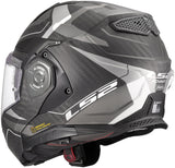 Ls2 opklaphelm ff901 advant x carbon horizon . helmet ff901 advant x carb.hor.s bl sil-gr