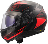 Ls2 opklaphelm ff910 advant ii astral helmet ff910 advant ii astral m black red