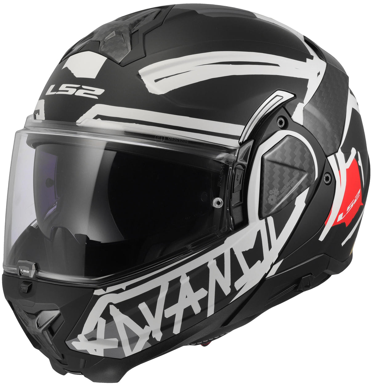 Ls2 opklaphelm ff910 advant ii tape . helmet ff910 advant ii tape xl matt bl white