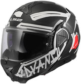 Ls2 opklaphelm ff910 advant ii tape . helmet ff910 advant ii tape xl matt bl white