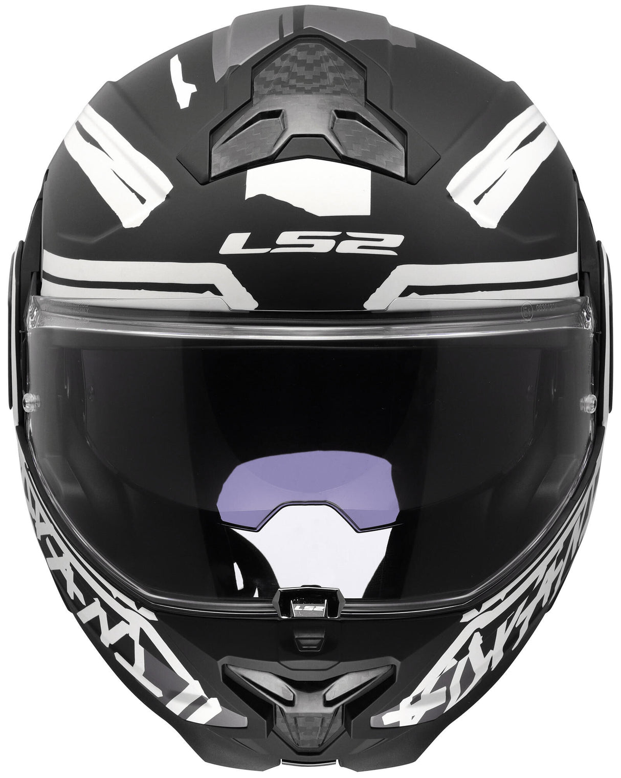 Ls2 opklaphelm ff910 advant ii tape . helmet ff910 advant ii tape xl matt bl white