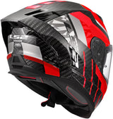 Ls2 integraalhelm ff807 dragon trax helmet ff807 dragon trax xxl red grey