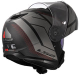 Ls2 opklaphelm ff908 strobe ii code . helmet ff908 stro. ii code m black grey matt
