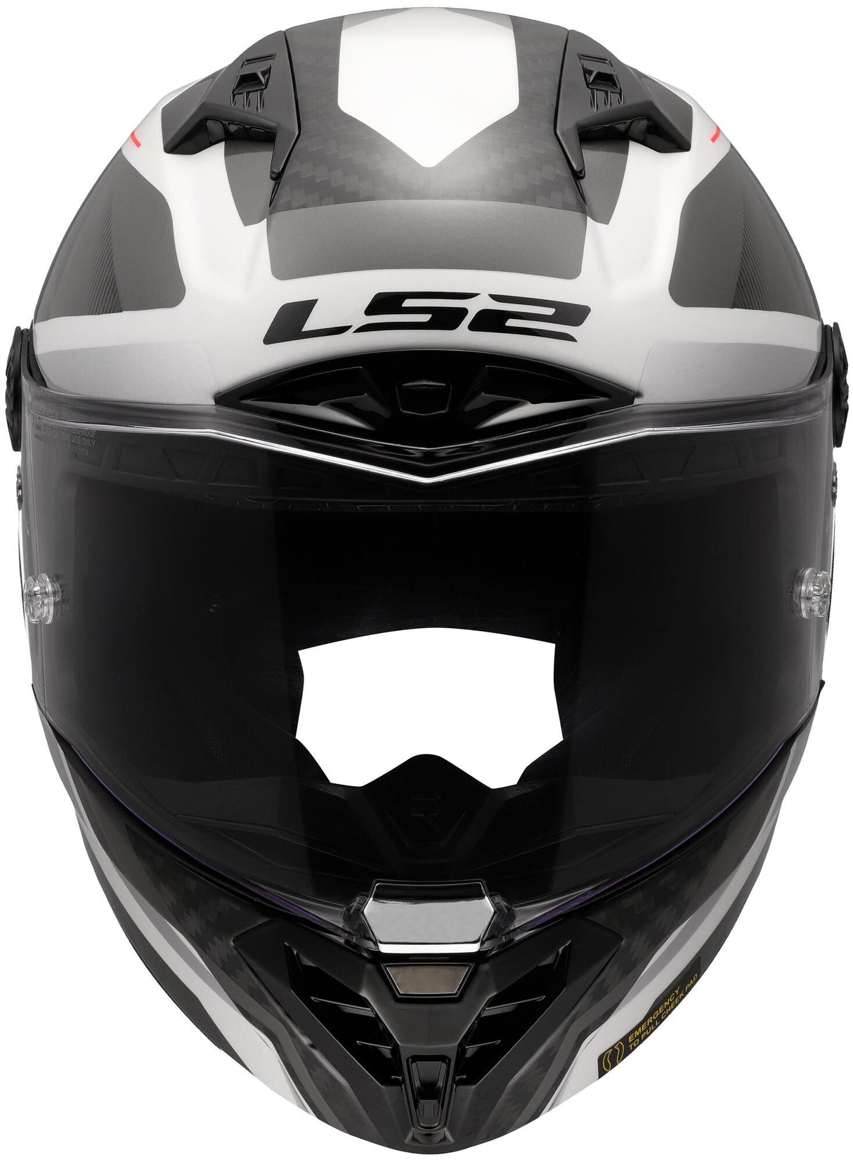 Ls2 integraalhelm ff805 thunder carbon gp diamond helmet ff805 thunder gp raute l white grey