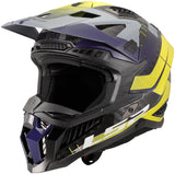 Ls2 motocross helmet MX703 x-force galuo, breathable and hypoallergenic. helmet x-force galuo gray neon yellow size xl