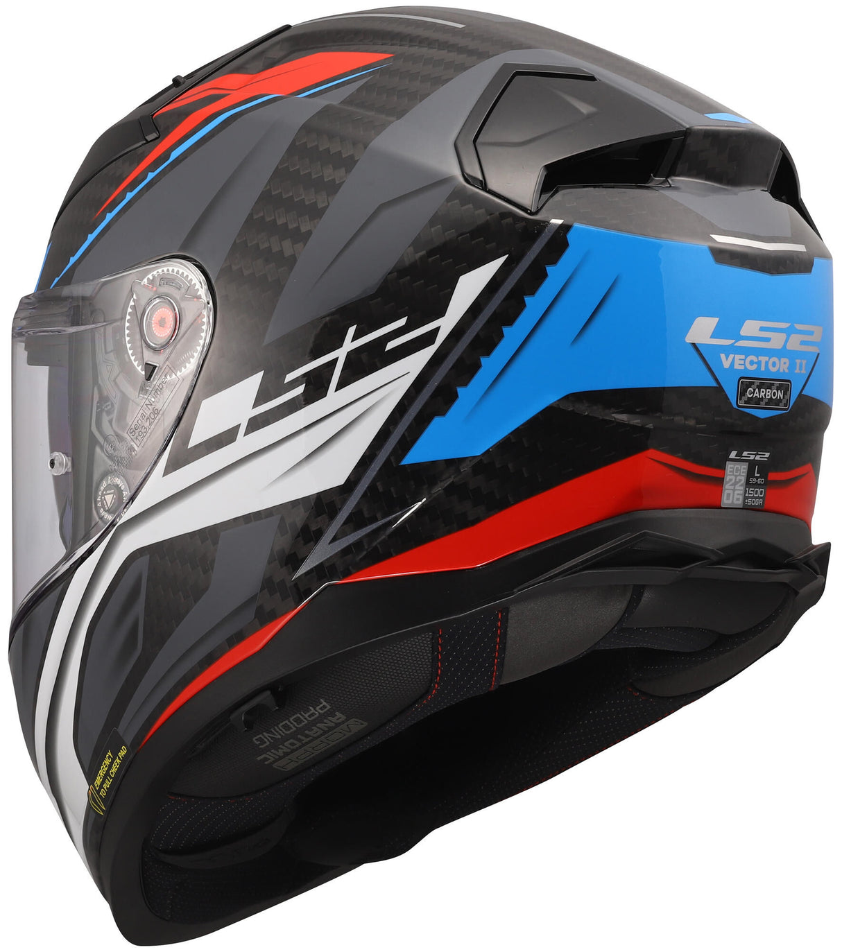 Ls2 integraalhelm ff811 vector ii carbon savage . helmet ff811 vector i c savage white bl red xl