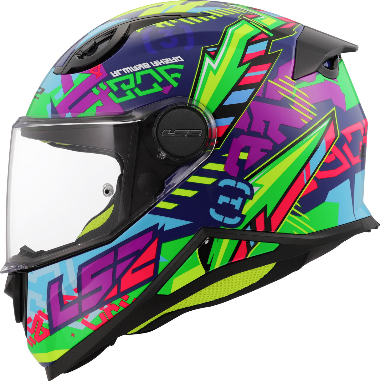 Ls2 kinder integraalhelm ff812 kid svent . helmet kid ff812 sven blue green gr. l