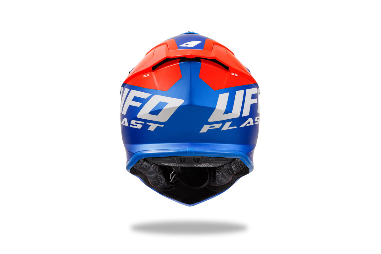 Ufo plast crosshelm intrepid helmet interpid s blue orange