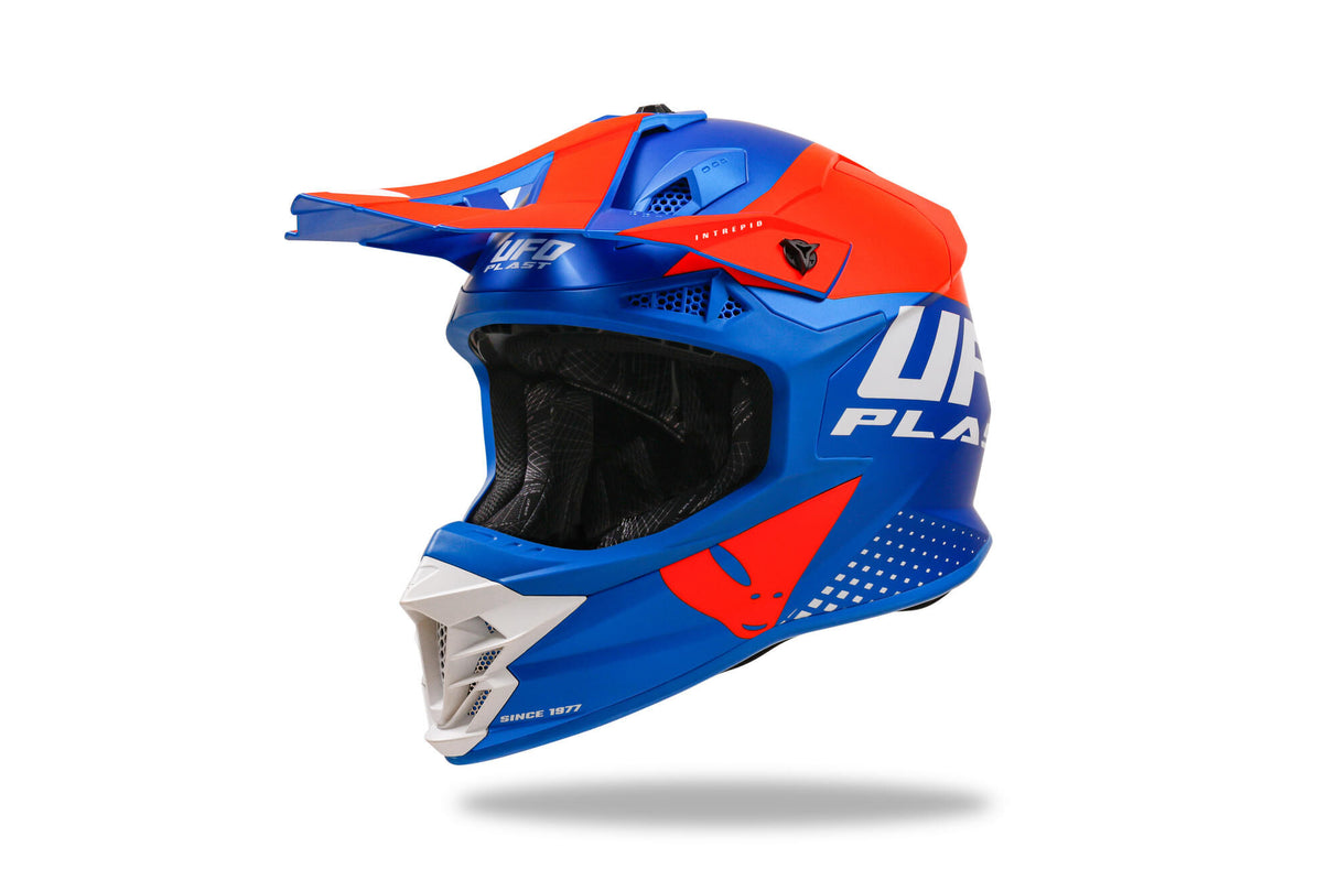 Ufo plast crosshelm intrepid helmet interpid xl blue orange