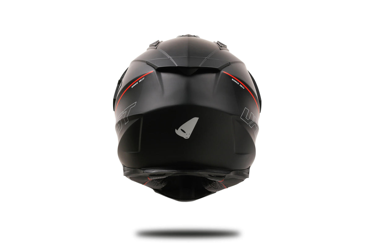 Ufo plast endurohelm ariëns helmet aries l black red