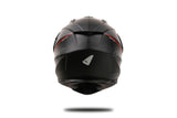 Ufo plast endurohelm ariëns helmet aries l black red