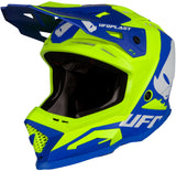 Ufo plast motocross helmet echus helmet echus xxl blue yel. Matt