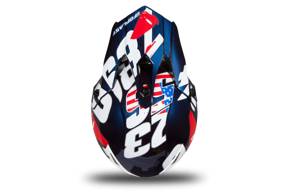 Ufo plast kinder crosshelm korey helmet ufo plst korey s blue