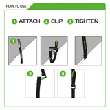 Oxford snelbinders atlas g-haak atlas g-hook 17mm x 1,2m black pair