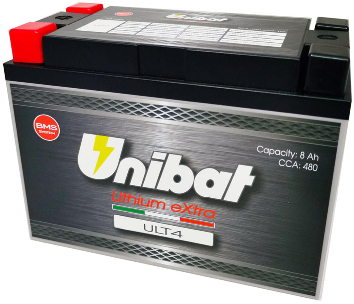 Unibat lifepo4 battery ult4 . battery ult4 4pin lithium extra