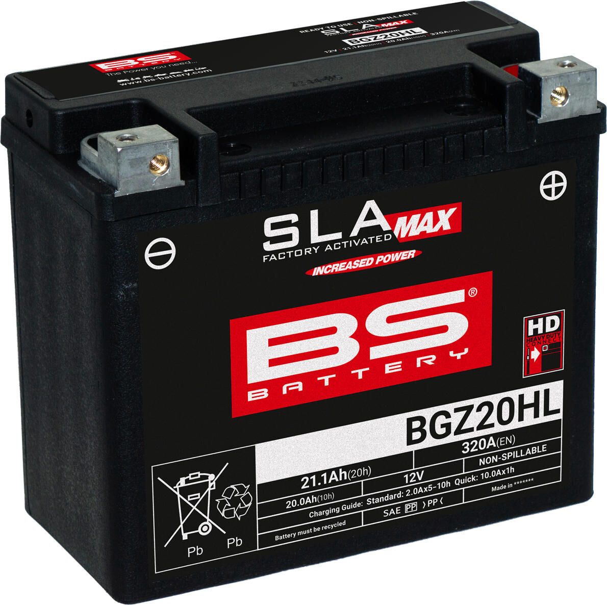 Bs-battery battery bgz20hl btx20hl btx20hl-bs . battery bgz20hl bs sla-max hd