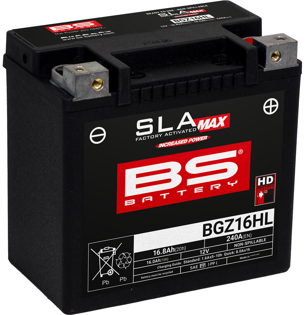 Batterij bs-battery "bgz16hl battery bgz16hl bs sla-max hd