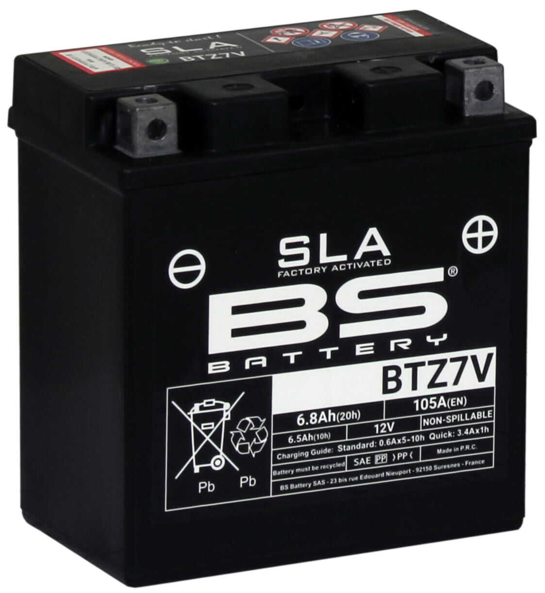 Bs battery battery btz7v . battery btz7v bs sla