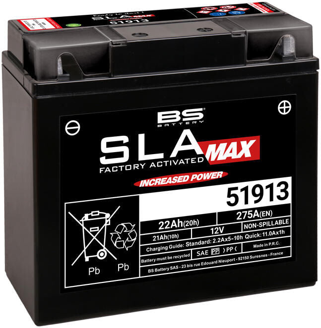 BS-battery battery 51913 battery 51913 bs sla-max