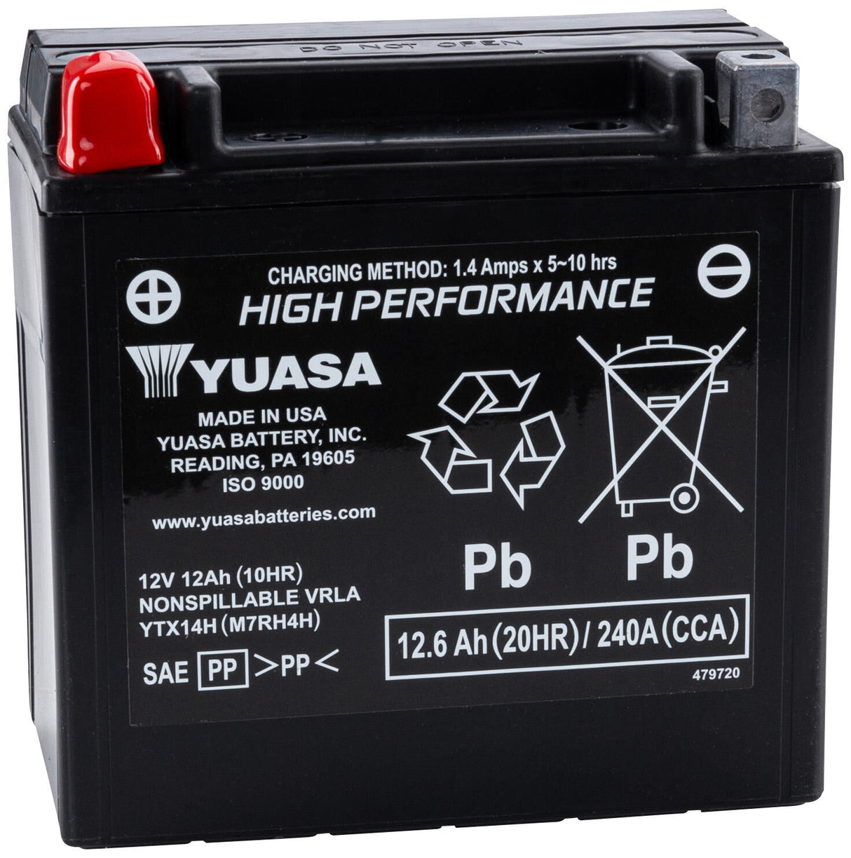Yuasa battery ytx14h . battery ytx14h agm