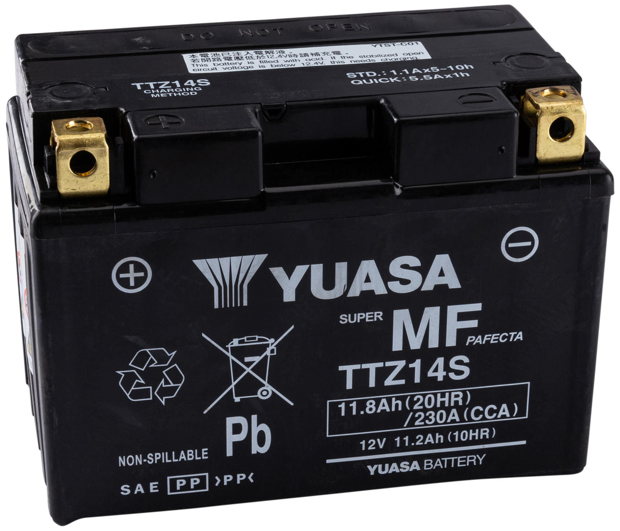 Yuasa Batterij ttz14s Battery ttz14s AGM