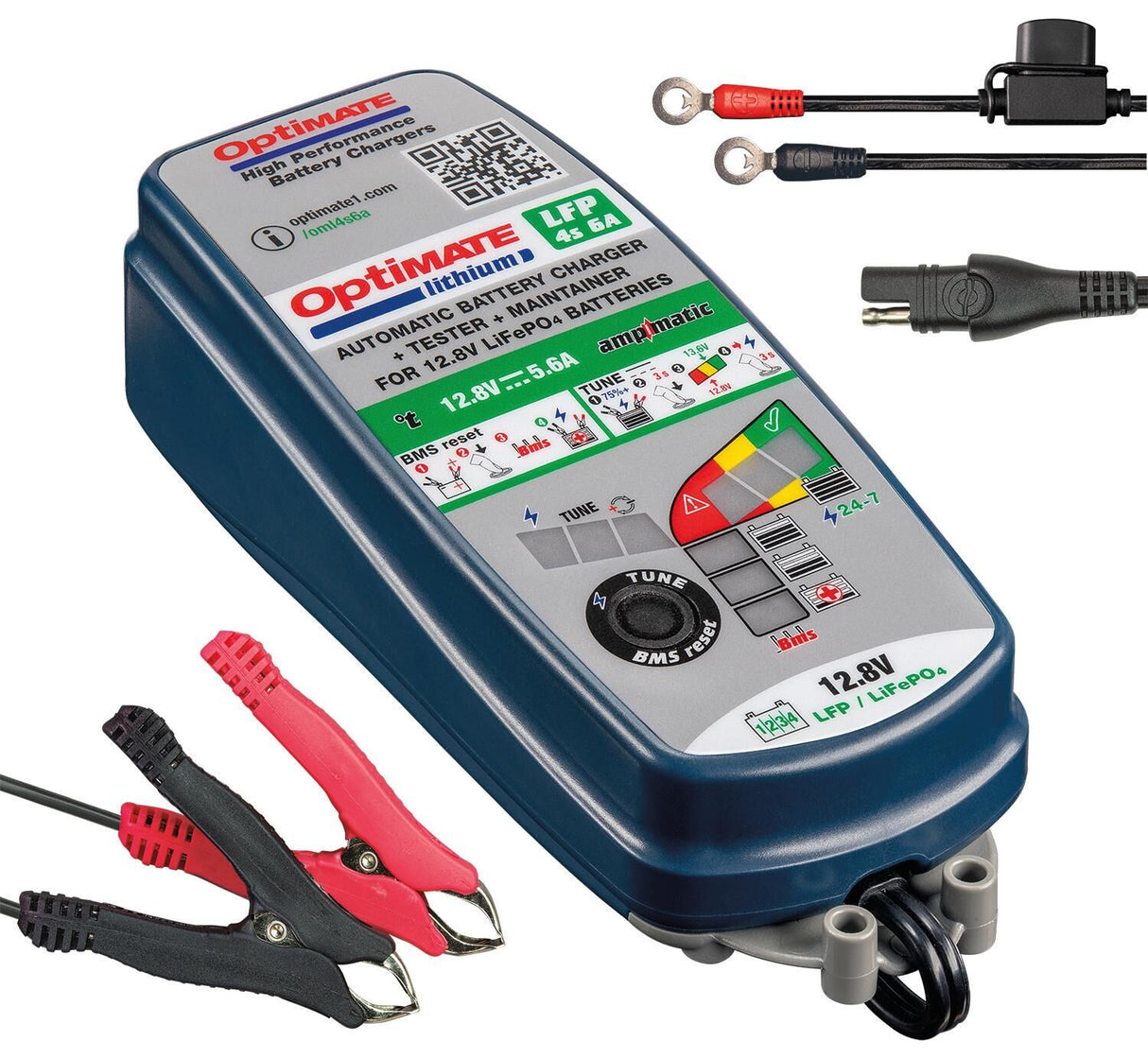 Tecmate acculader optimate lithium 4s 6a . optimate 4s charger lithium 6a