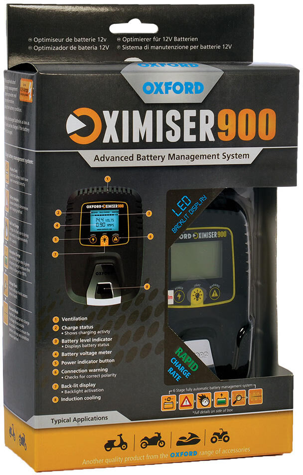 Oxford oximiser 900 acculader van