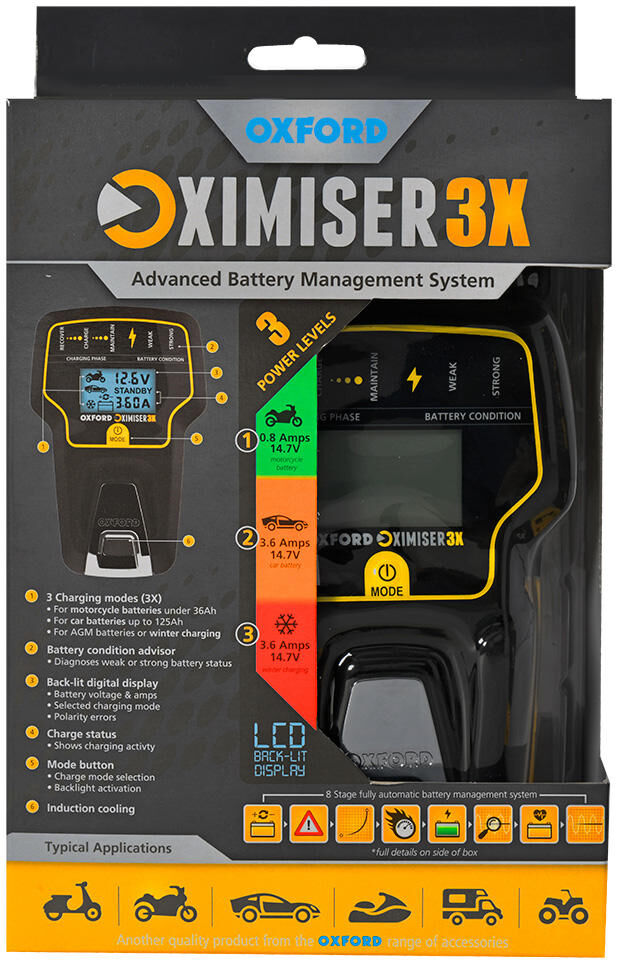 Oxford acculader oximiser 3x