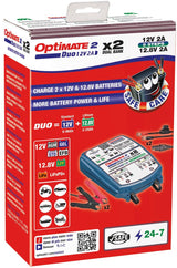 Tecmate acculader optimate 2 duo optimate 2 charger duo 2er bank
