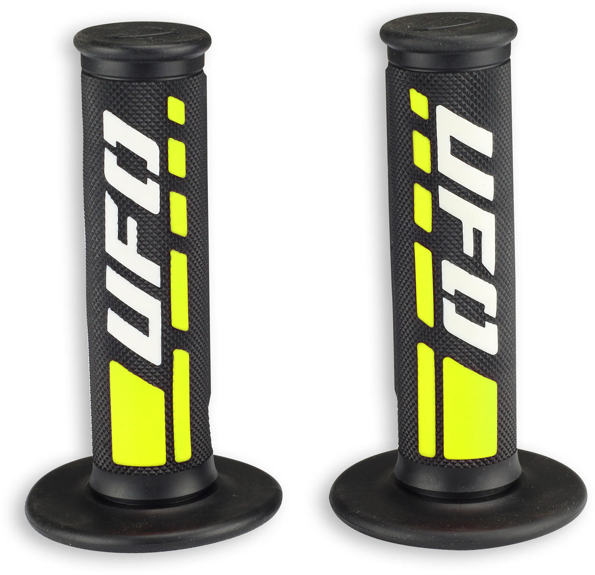 Ufo plast ufoplast rubber handvat trax rubber grip trax black white yellow