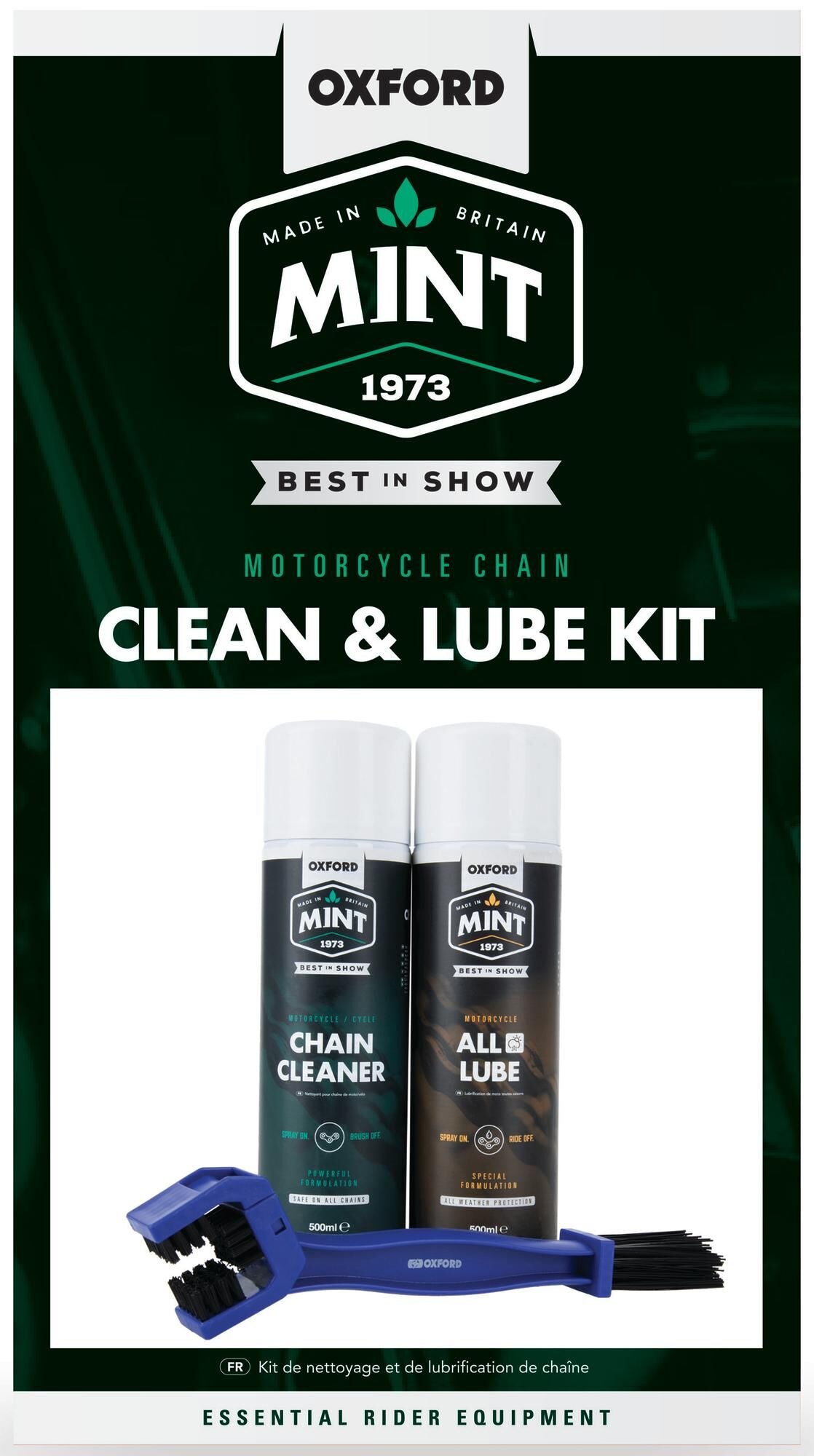Mint oxford chain care kit motorcycle chain lube kit chain care set oxford