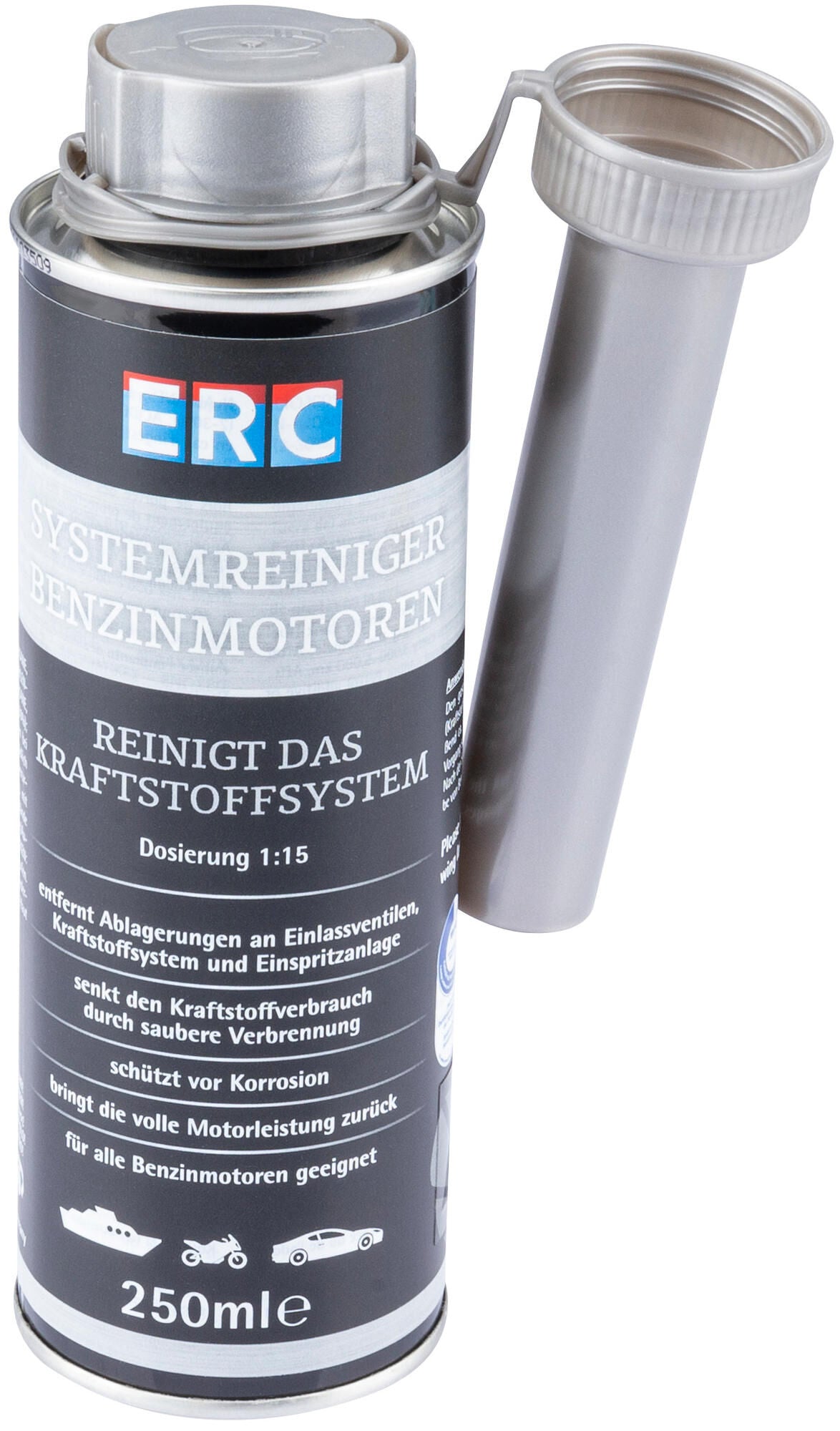 Erc benzine reiniger systemreiniger benzinmotoren system cleaner f. gasoline engines 250 m