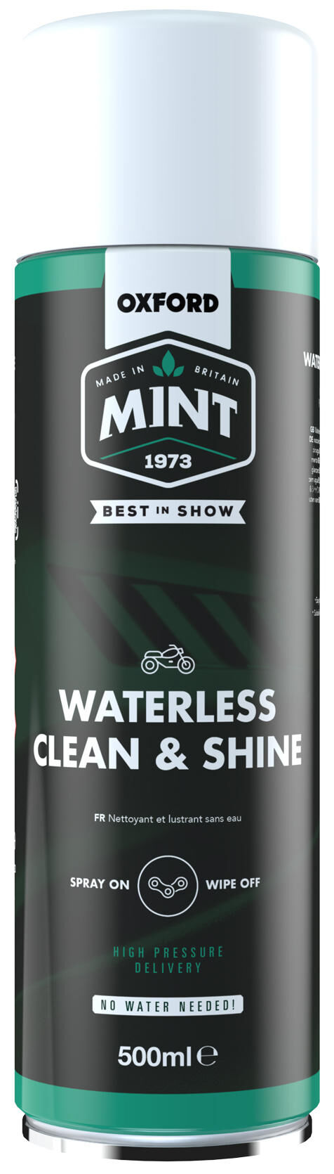 Mint cleaner oxford waterless clean shine foam action . cleaner oxford all-in 500ml oc209