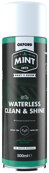 Mint cleaner oxford waterless clean shine foam action . cleaner oxford all-in 500ml oc209