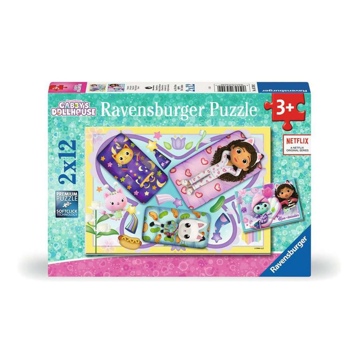 RAVENSBURGER - PEZI 2X12 di Gabby's Dollhouse puzzle 2x12