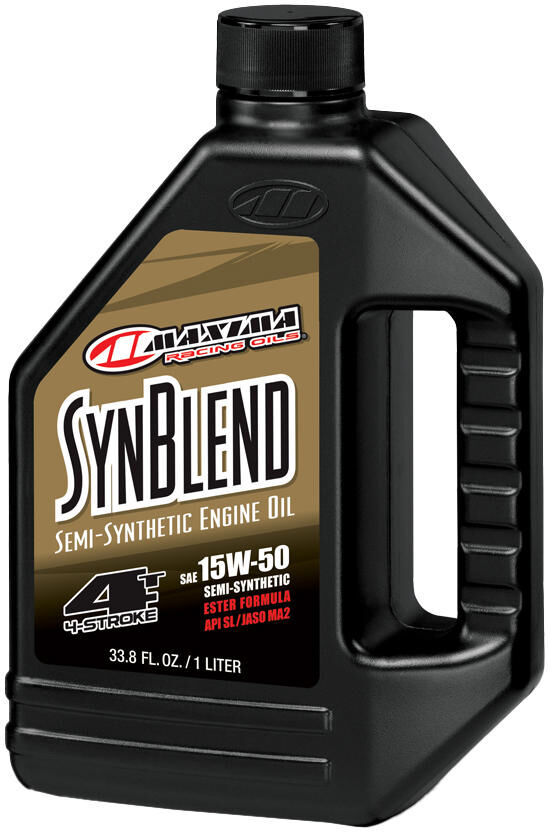 Maxima racing oils motorolie syn hoofdlen ester 4t . motor oil maxima syn blend ester 4t 15w-50 1l
