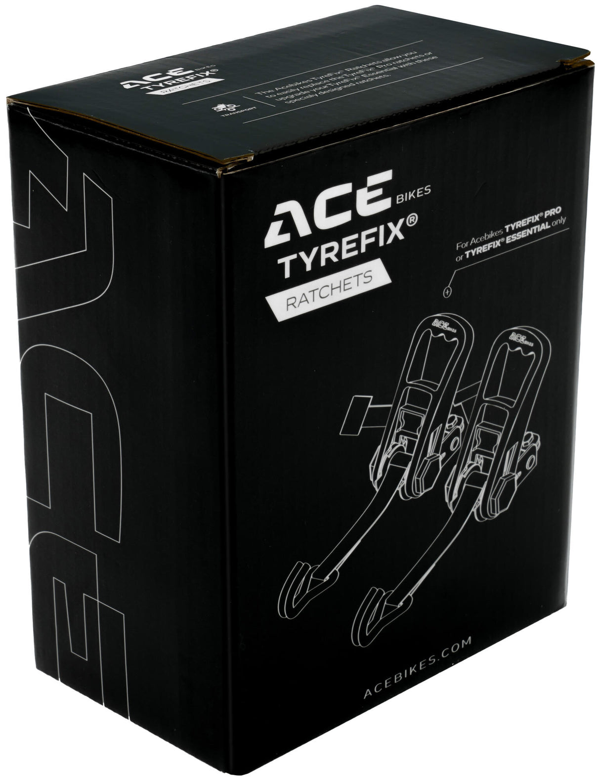 Acebikes ace bikes transport security tyrefix ratchets. ratchet set tyrefix ratchets